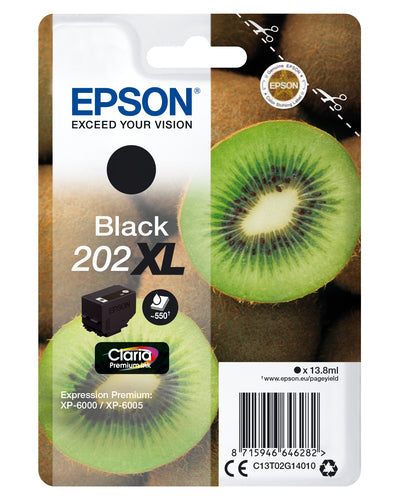 Epson Kiwi Singlepack Black 202XL Claria Premium Ink Epson Kiwi Singlepack Black 202XL Claria Premium Ink